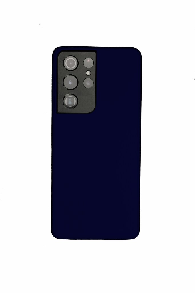 Silikona vāciņš Samsung Galaxy S21 Ultra SoundBerry, tumši zila cena un informācija | Telefonu vāciņi, maciņi | 220.lv