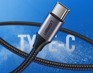 Кабель Ugreen US288 USB-C, QC3.0, алюминиевый штекер, 0,5 м, чернить цена и информация | Кабели и провода | 220.lv