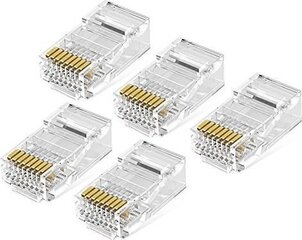 Tīkla kabeļa kontaktdakšas Ugreen NW110 RJ45, 8P / 8C, Cat.5 / 5e, UTP, 50 gab. цена и информация | Кабели и провода | 220.lv