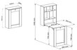 Transformējams galds-plaukts Tilt, brūns cena un informācija | Datorgaldi, rakstāmgaldi, biroja galdi | 220.lv