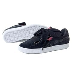 Кеды женские Puma Suede Heart STtreet 2 WN'S 36678001, черные цена и информация | Спортивная обувь, кроссовки для женщин | 220.lv