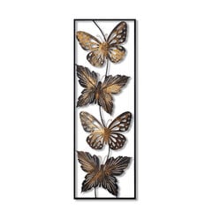 Metāla sienas dekorācija Metal Art Butterfly, 100x35x5 cm цена и информация | Детали интерьера | 220.lv