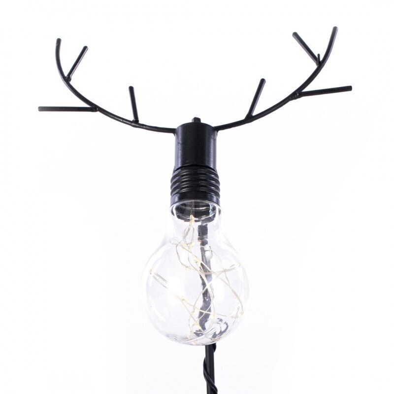 Ziemeļbriežu formas galda lampa ar spīdošu virteni DecoKing, 15 LED cena un informācija | Ziemassvētku lampiņas, LED virtenes | 220.lv