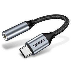 Ugreen AV142 3,5 mm adapteris, USB-C, melns цена и информация | Адаптеры и USB разветвители | 220.lv