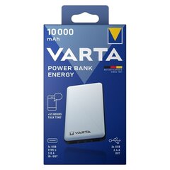 Резервный блок питания Varta Energy 10000mAh цена и информация | Зарядные устройства Power bank | 220.lv