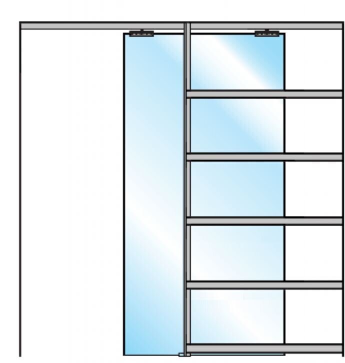Iebūvējamās stikla durvis STRAS цена и информация | Iekšdurvis | 220.lv