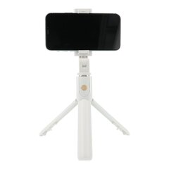 RoGer 2in1 Universāls Selfie Stick + Tripod Statnis ar Bluetooth Tālvadības pulti / Balts cena un informācija | Selfie Sticks | 220.lv