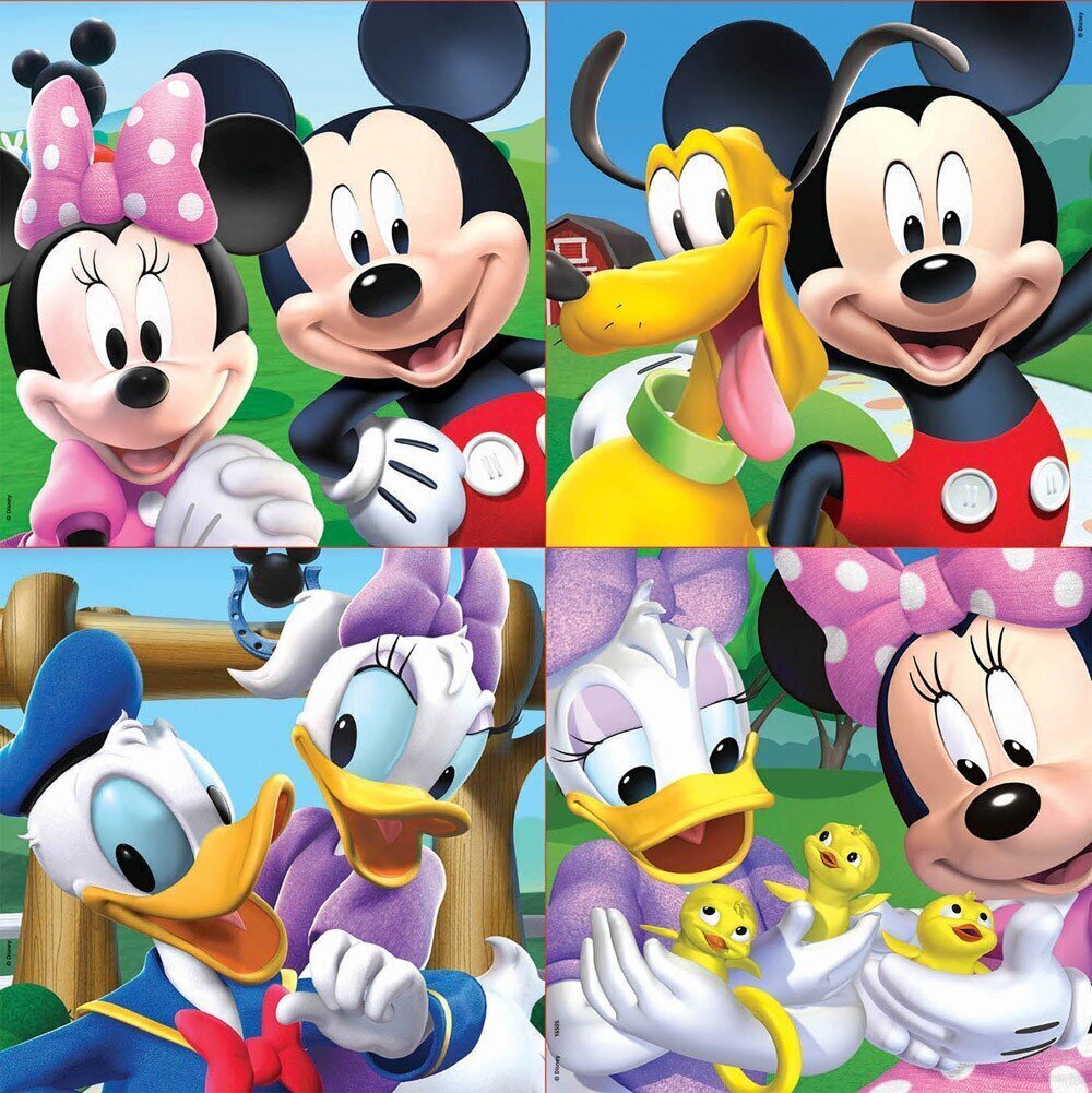 Puzle Educa Borras Mickey Mouse, (Mikipele) 4 gab. cena un informācija | Puzles, 3D puzles | 220.lv