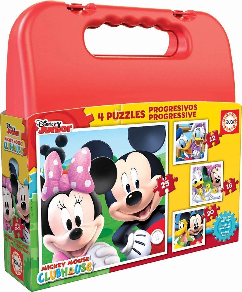 Puzle Educa Borras Mickey Mouse, (Mikipele) 4 gab. cena un informācija | Puzles, 3D puzles | 220.lv