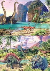 Puzle Educa Borras Dinozauri, 100 detaļas, 2 gab. cena un informācija | Puzles, 3D puzles | 220.lv
