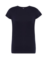 Женская однотонная футболка с короткими рукавами (Тёмно-синяя) цена и информация | Женские футболки | 220.lv