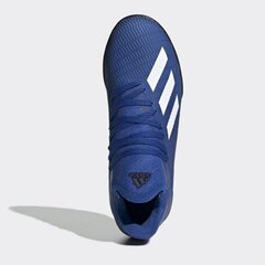 Бутсы футбольные для мальчиков adidas X 19.3 TF J EG7172 синие цена и информация | Футбольные ботинки | 220.lv