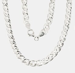Серебряная цепочка Мона-лиза 6 мм , алмазная обработка граней цена и информация | Браслеты | 220.lv