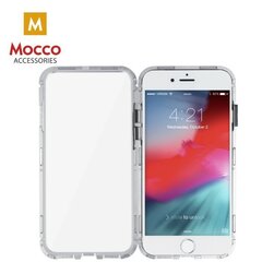 Mocco Double Side Case 360 Двухсторонний Чехол из Алюминия для телефона с защитным стеклом для Apple iPhone 7 Plus / 8 Plus Прозрачный - Серебрянный цена и информация | Mocco Мобильные телефоны, Фото и Видео | 220.lv