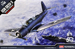 Клейкая модель Academy 12324 SB2U-3 Battle of Midway 1/48 цена и информация | Склеиваемые модели | 220.lv