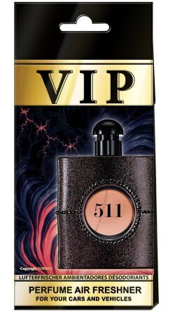 Auto gaisa atsvaidzinātājs VIP № 511 Yves Saint Laurent "Black Opium" cena un informācija | Auto gaisa atsvaidzinātāji | 220.lv