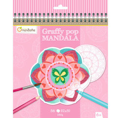 Творческий набор для раскрашивания Mandarine Мандала Цветы цена и информация | Развивающие игрушки | 220.lv