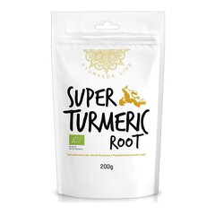 Порошок корня куркумы Super Turmeric Root Ayurveda Line, 200 г цена и информация | Специи, наборы специй | 220.lv