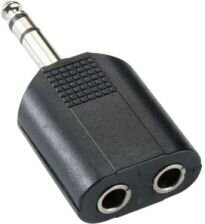 Насадка Bandridge AY626 6,3 мм - торцевая головка 2x6,3 мм  цена и информация | Адаптеры и USB разветвители | 220.lv