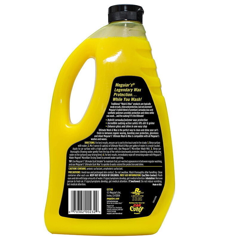 Meguiars G17748 Ultimate Wash & Wax 2in1 Auto šampūns un finiša vasks 1420ml Pudele (USA) цена и информация | Auto ķīmija | 220.lv