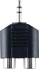 Valueline VAP432 3,5 mm sprausla - 2xRCA kontaktligzda TELL цена и информация | Адаптеры и USB разветвители | 220.lv