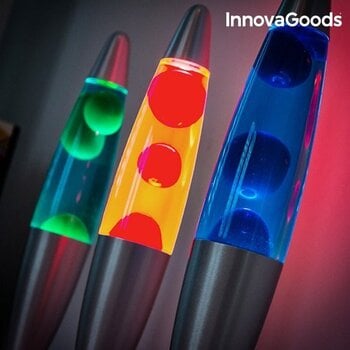 Lavas lampa InnovaGoods, sarkana cena un informācija | Galda lampas | 220.lv