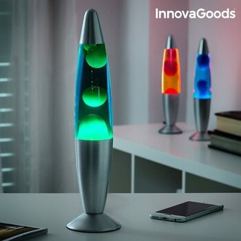 Lavas lampa InnovaGoods, zaļa cena un informācija | Galda lampas | 220.lv