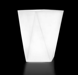 Vaso balts puķu pods ar apgaismojumu cena un informācija | Puķu podi | 220.lv
