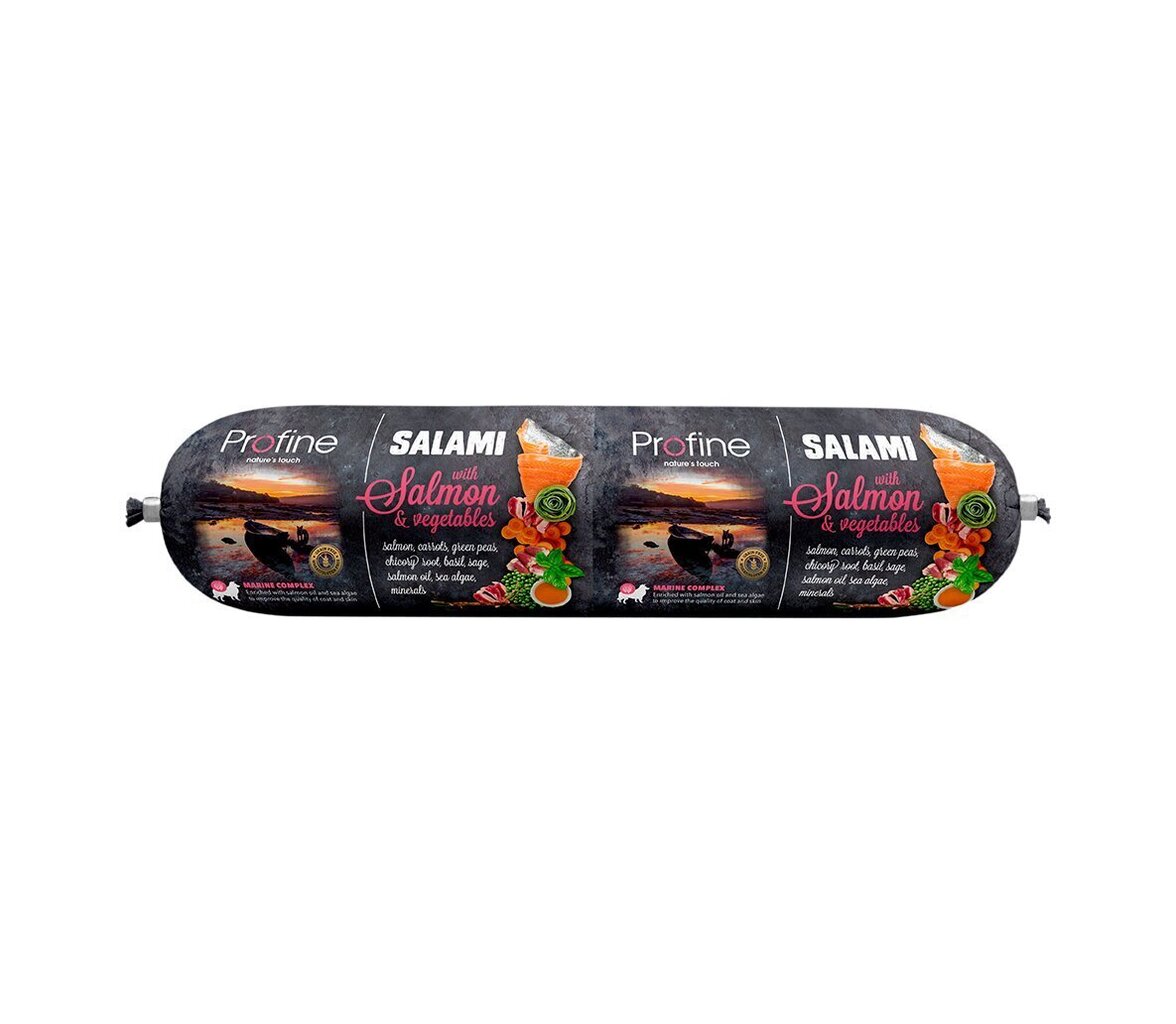 Profine Salmon & Vegetables Salami desa suņiem 800g cena un informācija | Konservi suņiem | 220.lv