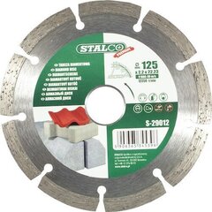 Dimanta disks STALCO PREMIUM 125x1,9x22,23mm cena un informācija | Rokas instrumenti | 220.lv