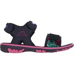 Сандалии для девочек Kappa Seaqueen K Footwear Jr 260767K 6722, черные цена и информация | Детские сандалии | 220.lv