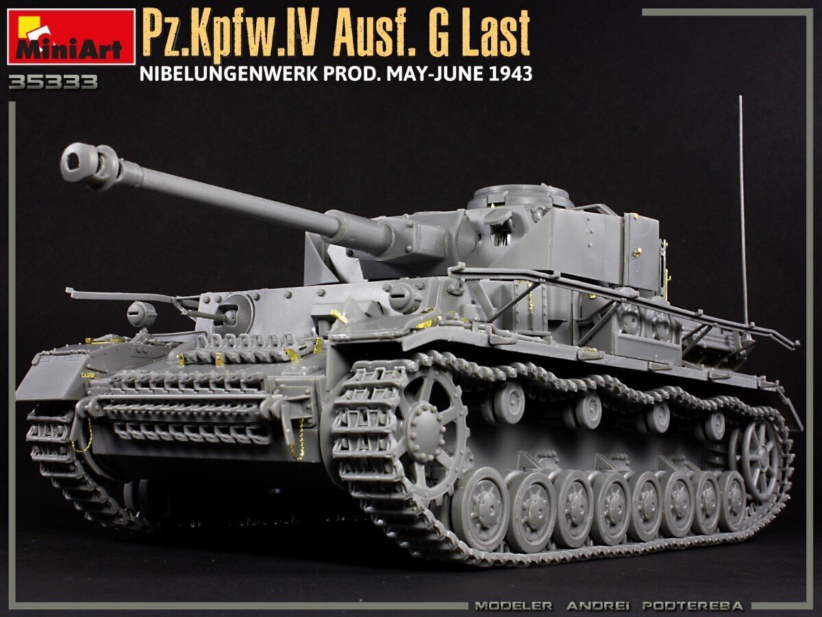 Līmējams modelis MiniArt 35333 Pz.Kpfw.IV Ausf. G Last/Ausf. H Early. NIBELUNGENWERK PROD. MAY-JUNE 1943. 2 IN 1 INTERIOR KIT 1/35 цена и информация | Līmējamie modeļi | 220.lv