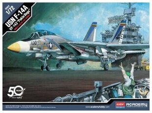 Līmējams modelis Academy 12563 USN F-14A VF-143 Pukin Dogs 1/72 cena un informācija | Līmējamie modeļi | 220.lv