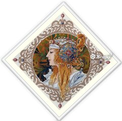Merejka Izšūšanas komplekts Alfons Mucha. Blondīne SK141 cena un informācija | Izšūšanas piederumi | 220.lv
