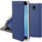 Moozy magnētisks telefona maciņš ar karšu turētāju un statīva funkciju saderīgs ar Samsung J3 2017 telefona modeli - Tumši zils cena un informācija | Telefonu vāciņi, maciņi | 220.lv