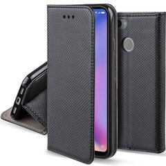 Перекидной чехол Moozy для Xiaomi Mi 8 Lite - черный магнитный откидной футляр с держателем для карт и подставкой цена и информация | Чехлы для телефонов | 220.lv