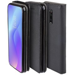 Перекидной чехол Moozy для Xiaomi Mi 9T, Xiaomi Mi 9T Pro, Redmi K20 - черный магнитный откидной футляр с держателем для карт и подставкой цена и информация | Чехлы для телефонов | 220.lv