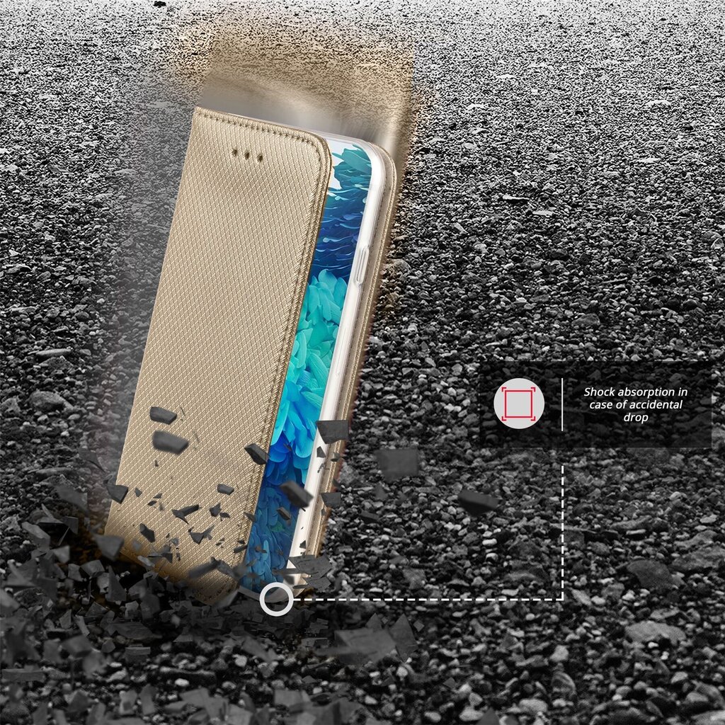Moozy magnētisks telefona maciņš ar karšu turētāju un statīva funkciju saderīgs ar Samsung S20 FE telefona modeli - Zelta cena un informācija | Telefonu vāciņi, maciņi | 220.lv