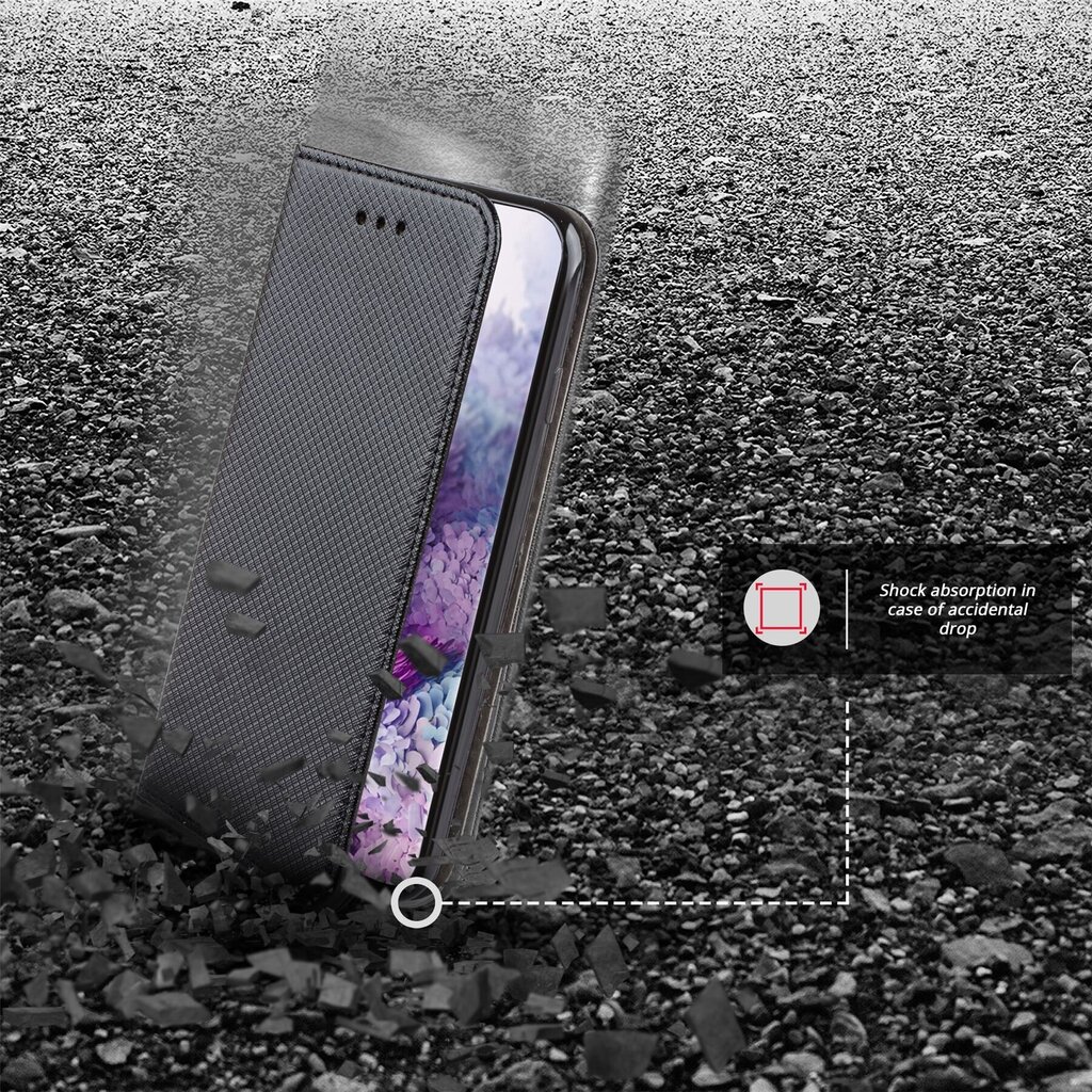 Moozy magnētisks telefona maciņš ar karšu turētāju un statīva funkciju saderīgs ar Samsung S20 Plus telefona modeli - Melns cena un informācija | Telefonu vāciņi, maciņi | 220.lv