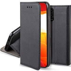 Перекидной чехол Moozy для Xiaomi Mi 10 Lite 5G - Черный магнитный откидной футляр с держателем для карт и подставкой цена и информация | Чехлы для телефонов | 220.lv
