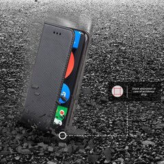 Moozy magnētisks telefona maciņš ar karšu turētāju un statīva funkciju saderīgs ar Google Pixel 4a 5G telefona modeli - Melns cena un informācija | Telefonu vāciņi, maciņi | 220.lv