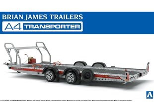 Aoshima - Brian James Trailers A4 Transporter, 1/24, 05260 цена и информация | Конструкторы и кубики | 220.lv