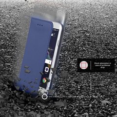 Перекидной чехол Moozy для Huawei P8 Lite 2017 - Темно-синий магнитный откидной футляр с держателем для карт и подставкой цена и информация | Чехлы для телефонов | 220.lv