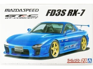 Aoshima - Mazda speed FD3S RX-7 A Spec GT Concept `99, 1/24, 06147 цена и информация | Конструкторы и кубики | 220.lv