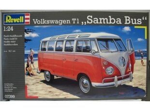 Revell - VW T1 Samba Bus, 1/24, 07399 цена и информация | Конструкторы и кубики | 220.lv