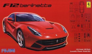 Fujimi - Ferrari F12 Berlinetta, 1/24, 12562 cena un informācija | Konstruktori | 220.lv