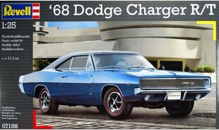 Revell - Dodge Charger R/T 1968, 1/25, 07188 cena un informācija | Konstruktori | 220.lv