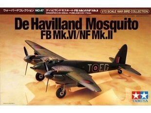 Tamiya - De Havillan Mosquito FB Mk.VI/NF Mk.II, 1/72, 60747 цена и информация | Конструкторы и кубики | 220.lv