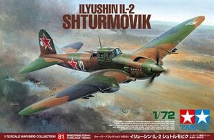 Tamiya - Ilyushin IL-2 Shturmovik, 1/72, 60781 cena un informācija | Konstruktori | 220.lv