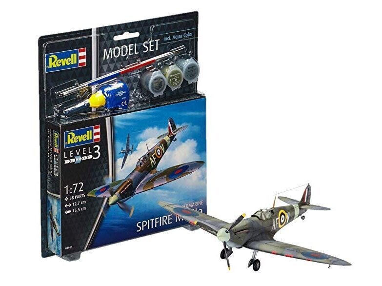 Revell - Spitfire Mk.IIa Model Set, 1/72, 63953 цена и информация | Konstruktori | 220.lv